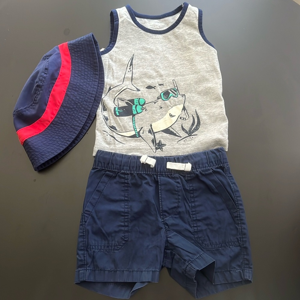 Toddlers Summer set with bucket hat